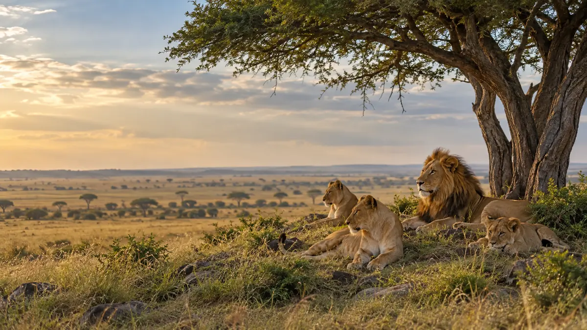 Maasai Mara landscape on a four-day safari